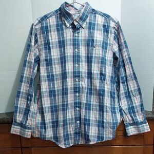 Vineyard Vines Colorful Blue Plaid Shirt ...SIZE L...EUC